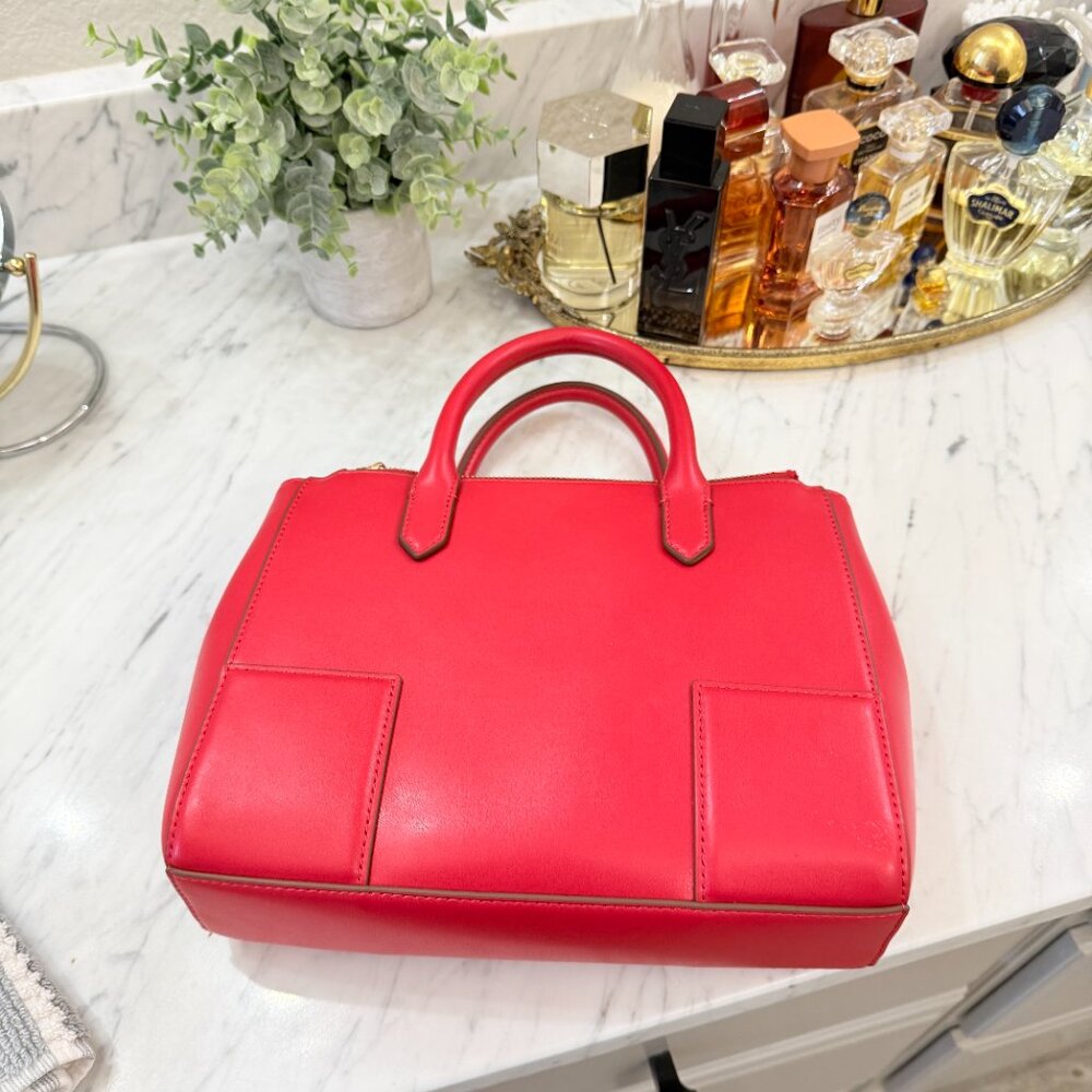 Love Moschino Red Vegan Leather Bag with Gold Hardware Worn Once - Picture 10 of 17